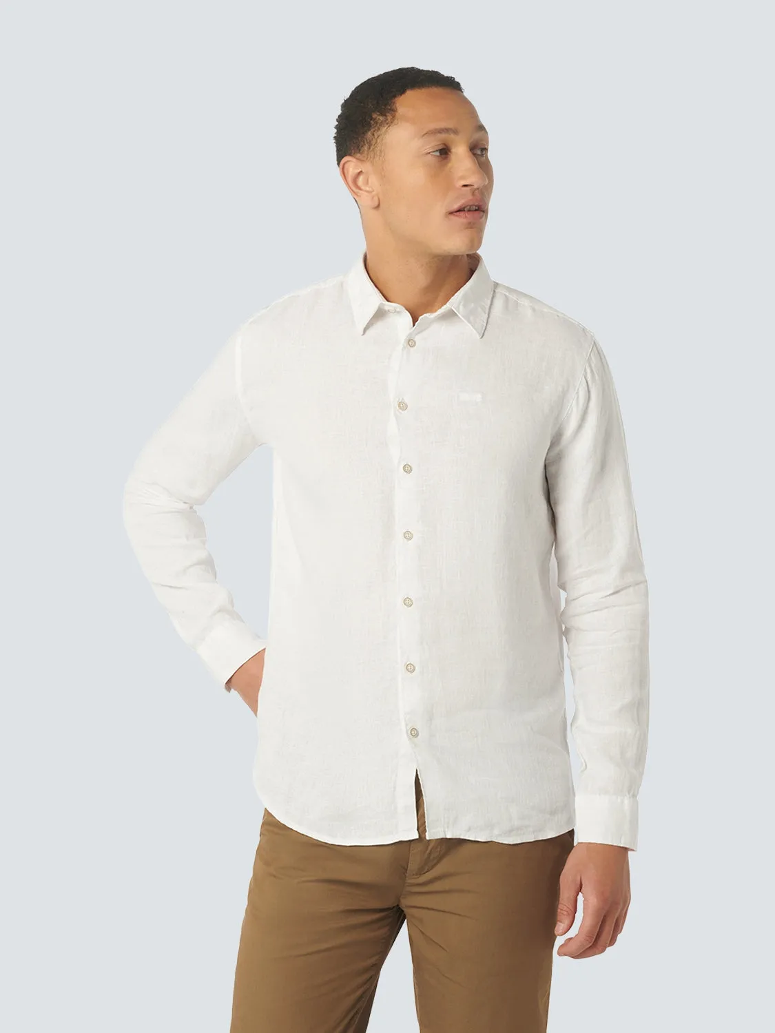 Shirt Linen Solid | White