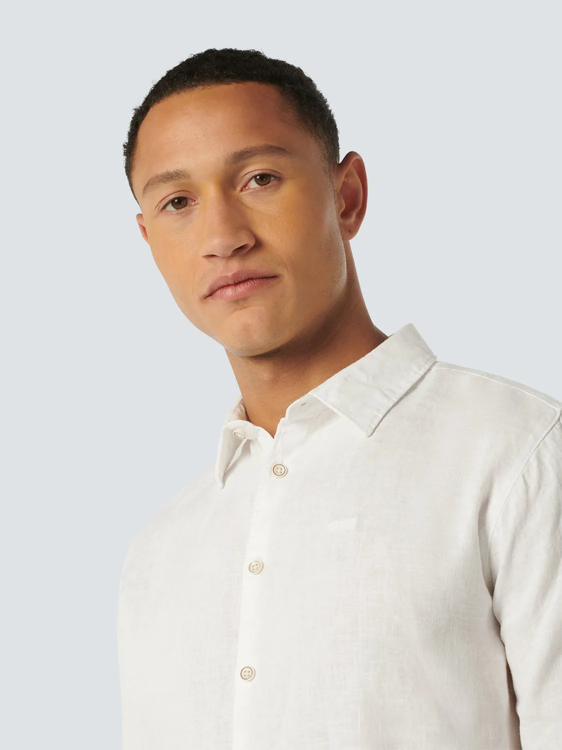 Shirt Linen Solid | White