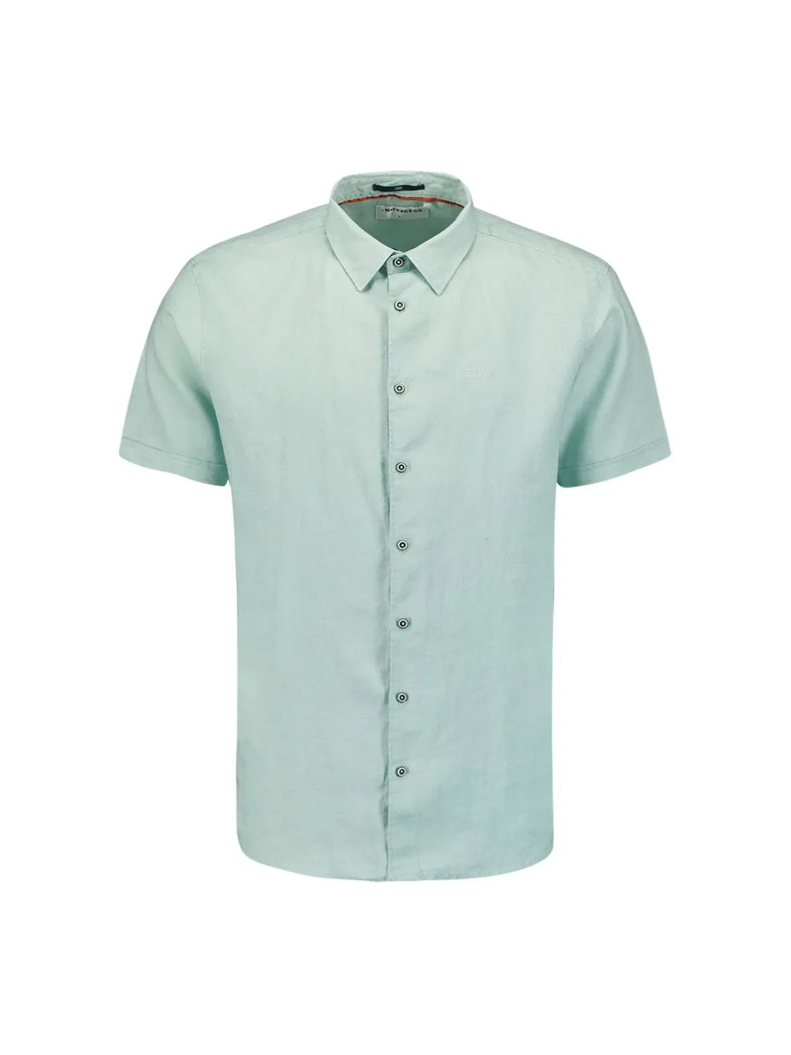 Shirt Short Sleeve Linen Solid | Mint