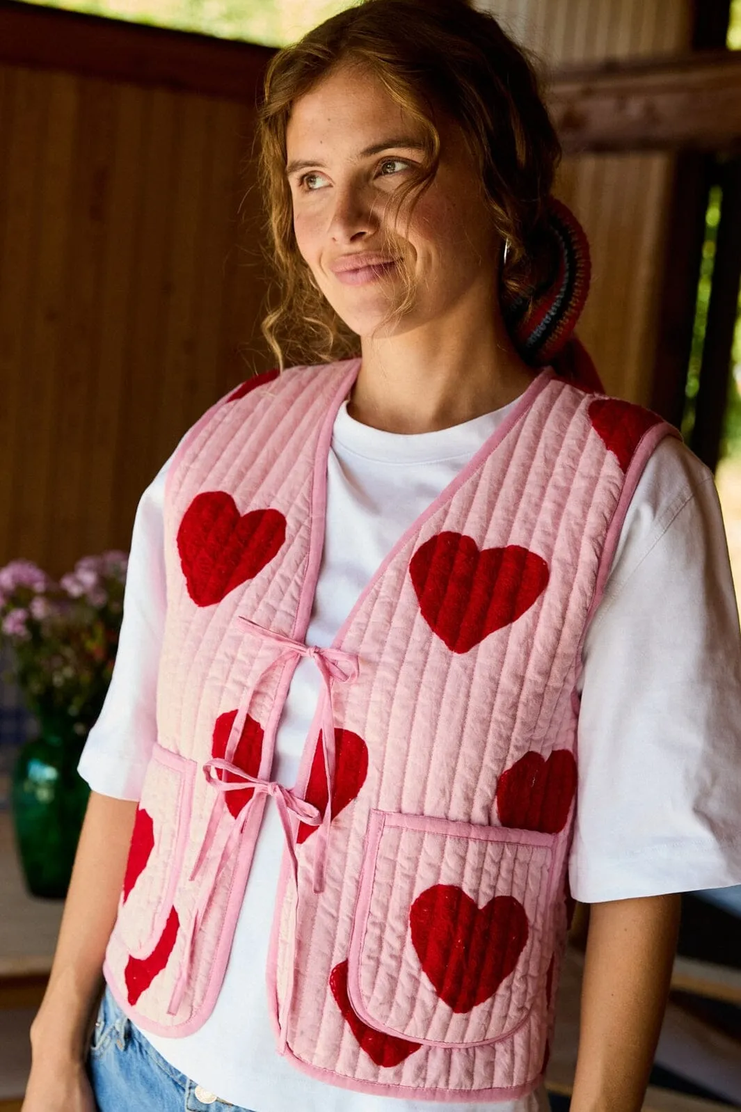 Sissel Edelbo - Honey Vest SE 1424 - Red Heart