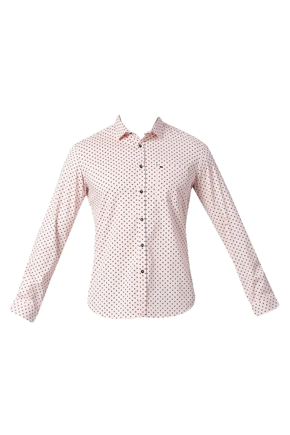 Slim Fit Cotton Printed Shirt