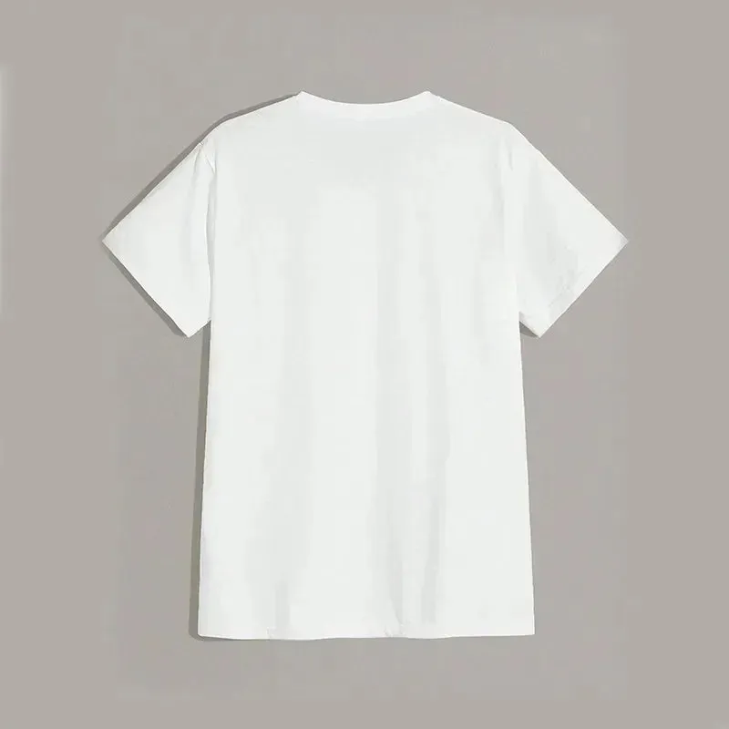 Sml -xlrge Men's Printed T. Streetwear. Cotton Short-sleeved.