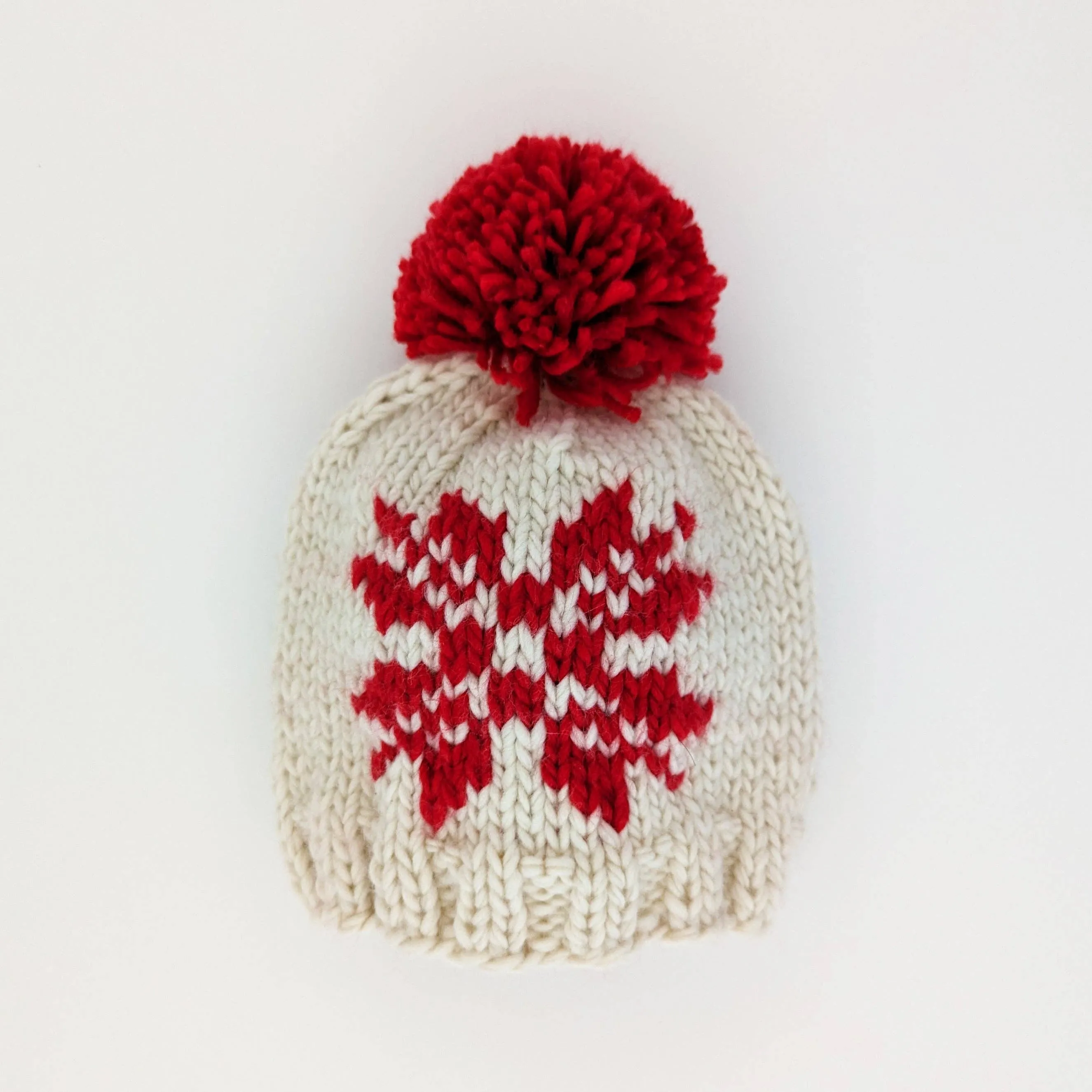 Snowflake Natural Beanie Hat for Baby & Kids