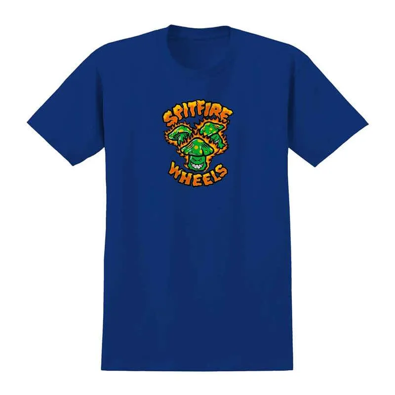 Spitfire Toxic Shrooms T Shirt Royal Blue