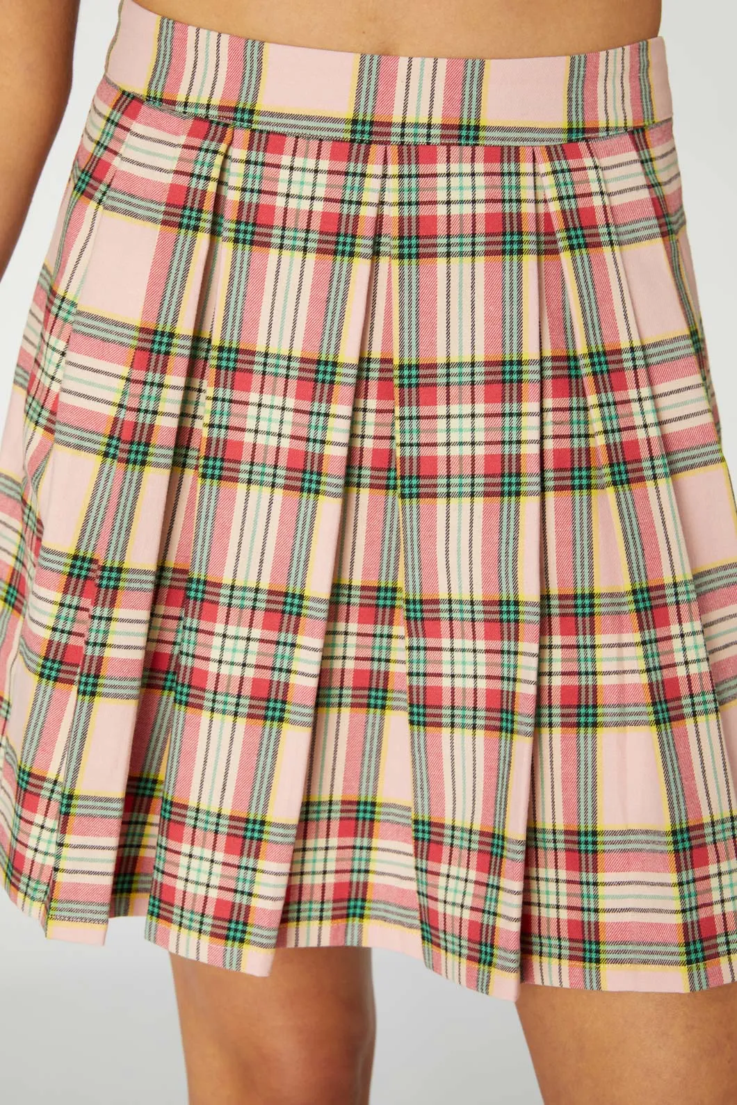 Spring Tartan Mini Skirt