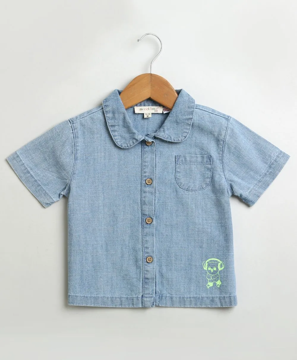 Sweetlime By AS Cotton Denim Shirt.