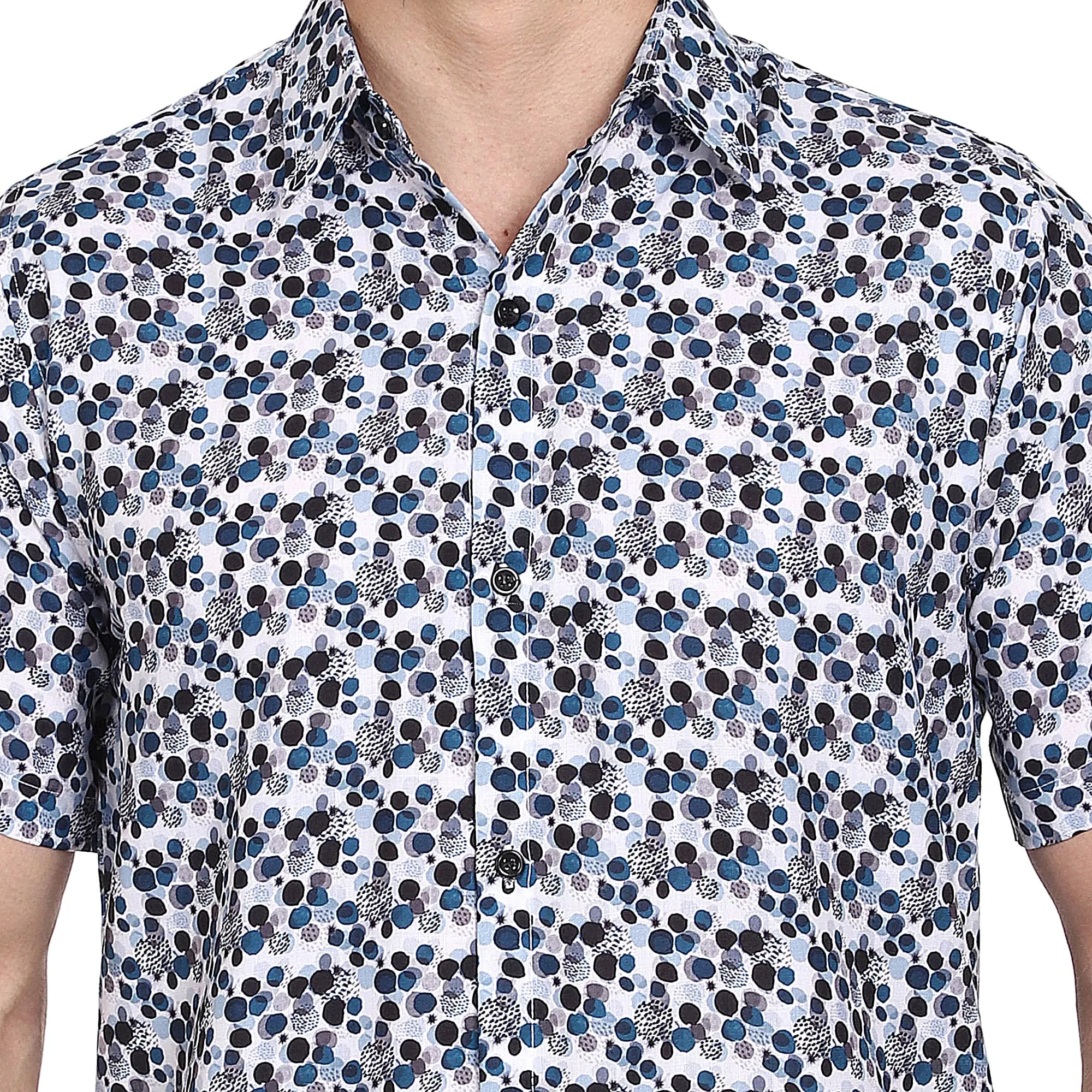 SXV Men's Cotton Rayon Digital Printed Half Sleeves Shirt 115(lowest price-non returnable)