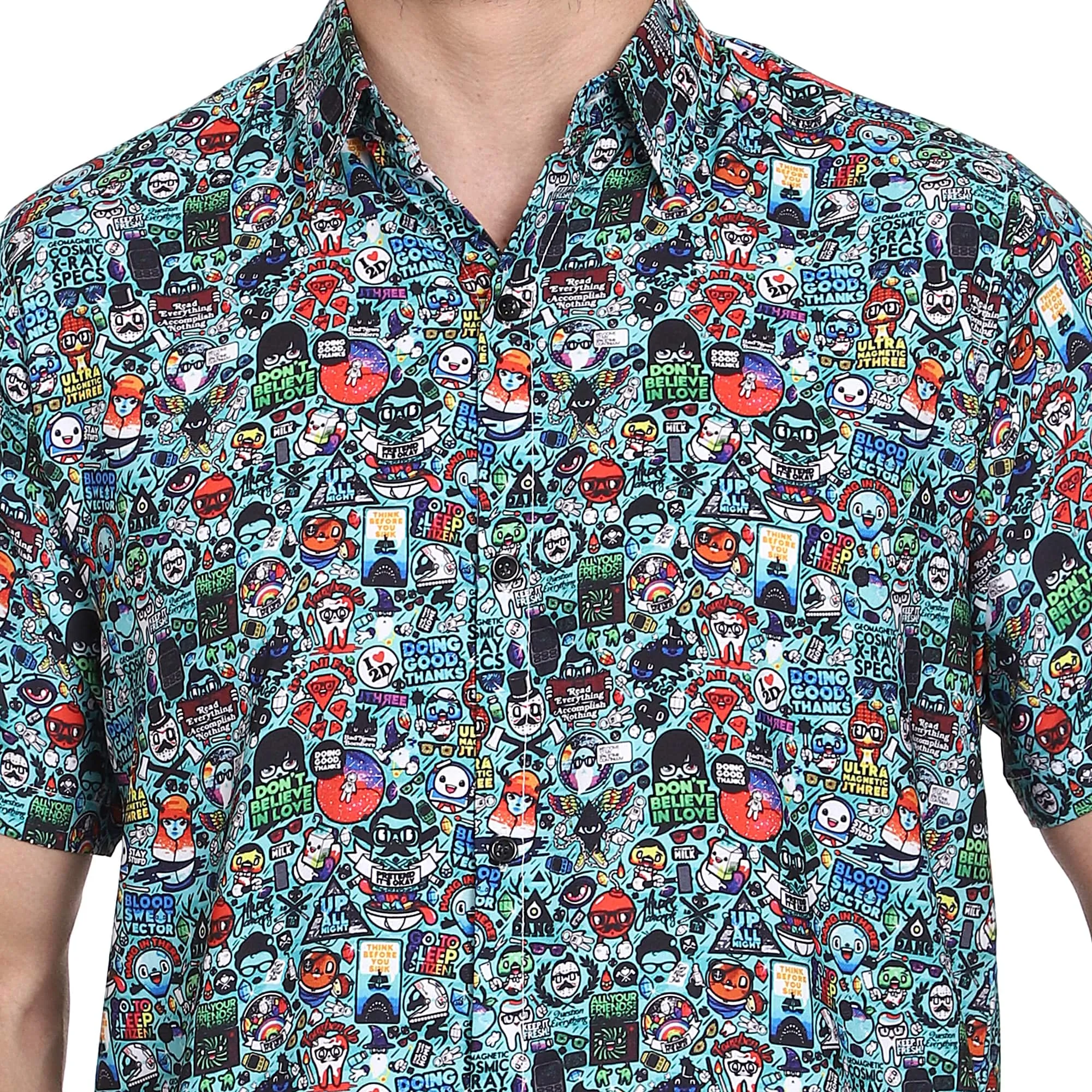 SXV Men's Cotton Rayon Digital Printed Half Sleeves Shirt 119(lowest price-non returnable)