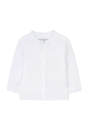 TAR White Baby Long Sleeve Linen Shirt