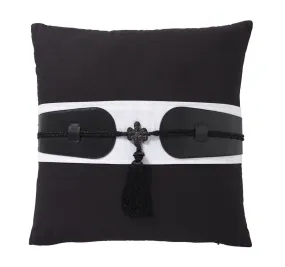 Tassel Chic 50x50cm Cushion Black