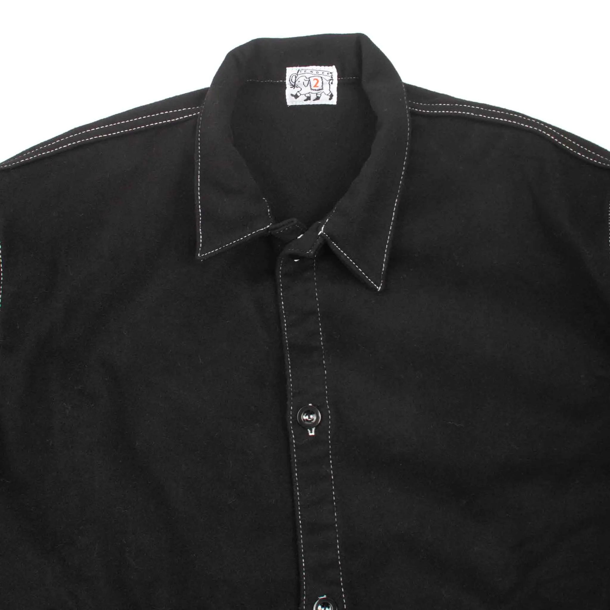 Tender Type WS420 Weaver's Stock Tail Shirt Black Wool Baize