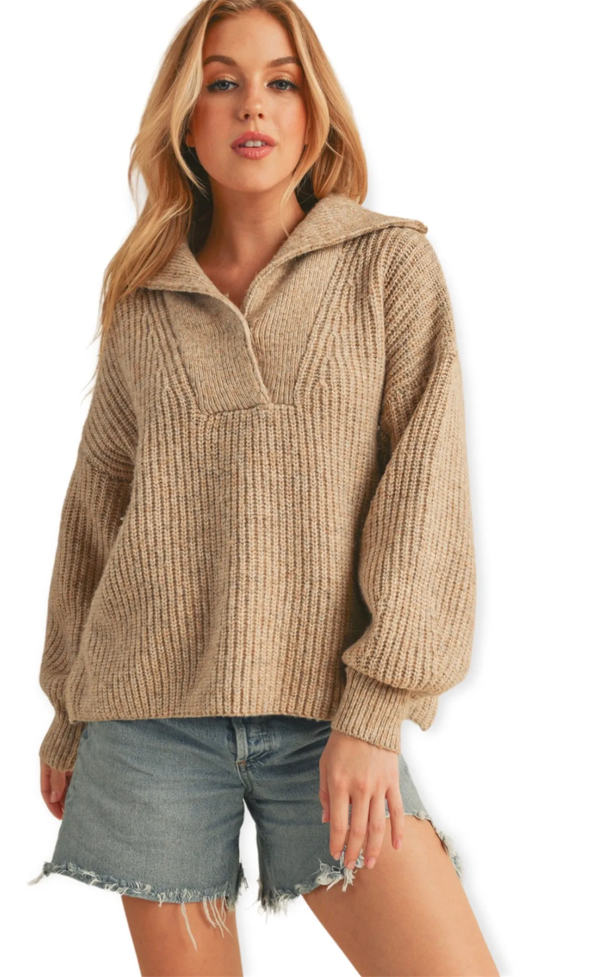 The Eva Sweater- Oat