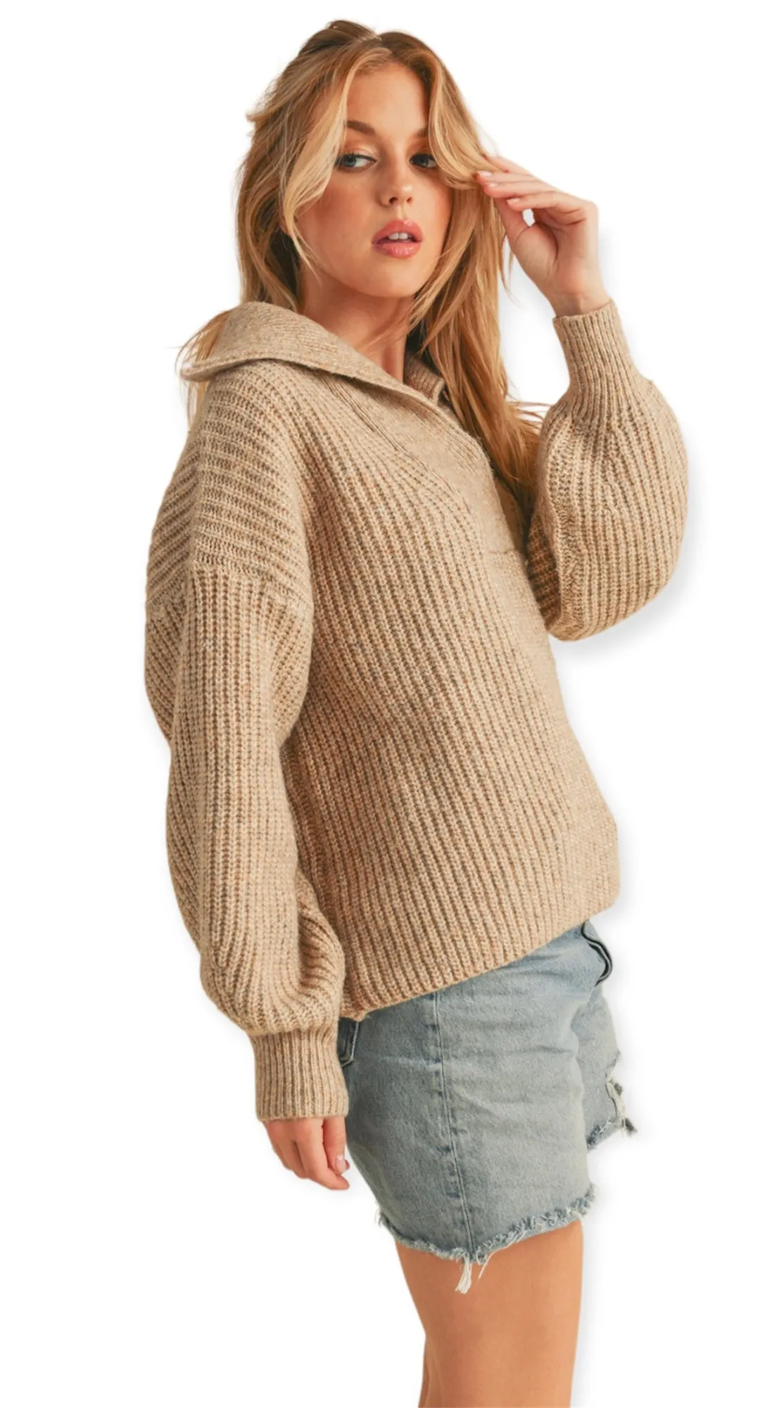 The Eva Sweater- Oat