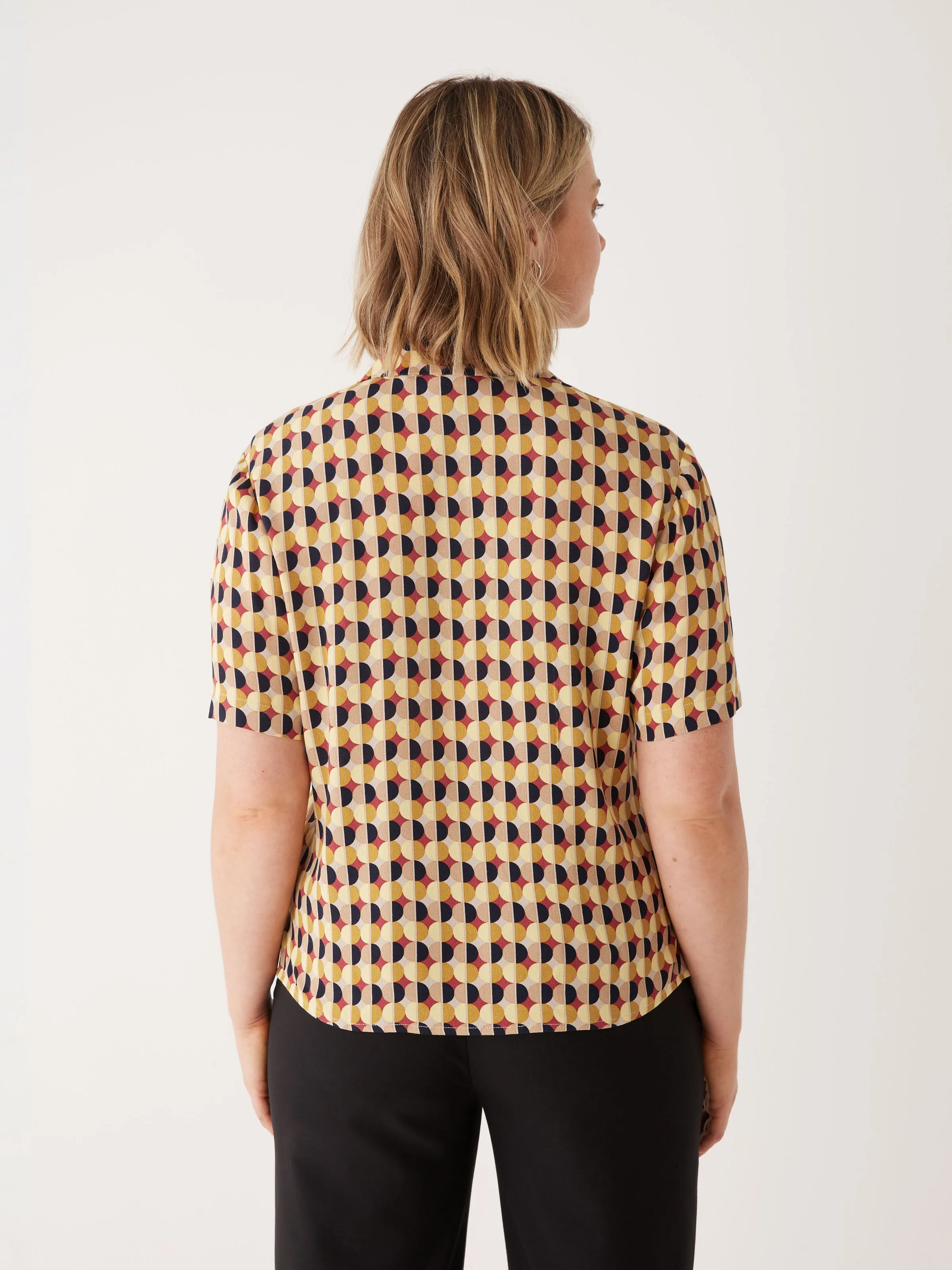 The Printed Camp Collar Blouse in Daisy