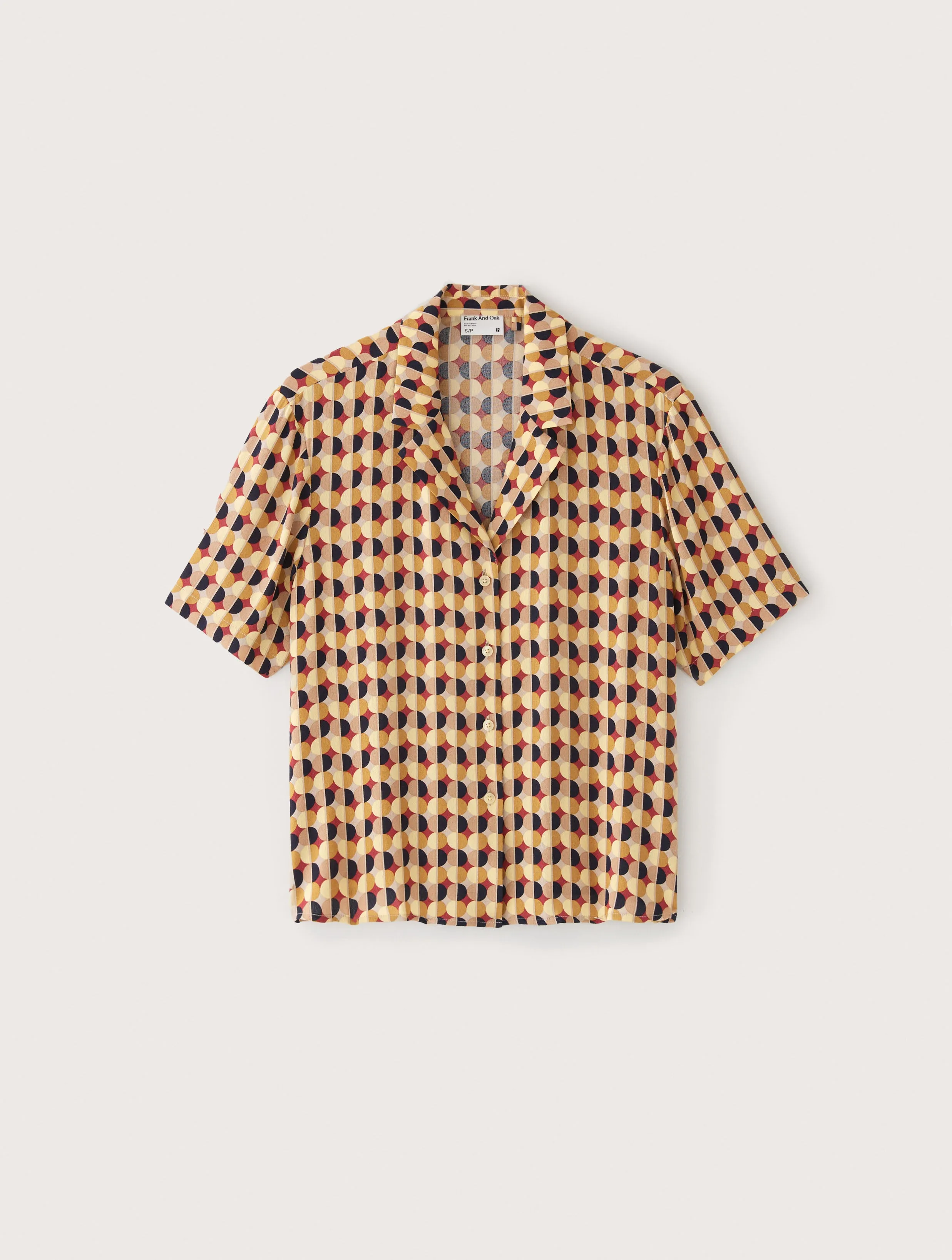 The Printed Camp Collar Blouse in Daisy