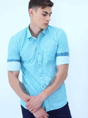 Tiny Paisley Digital Printed Shirt