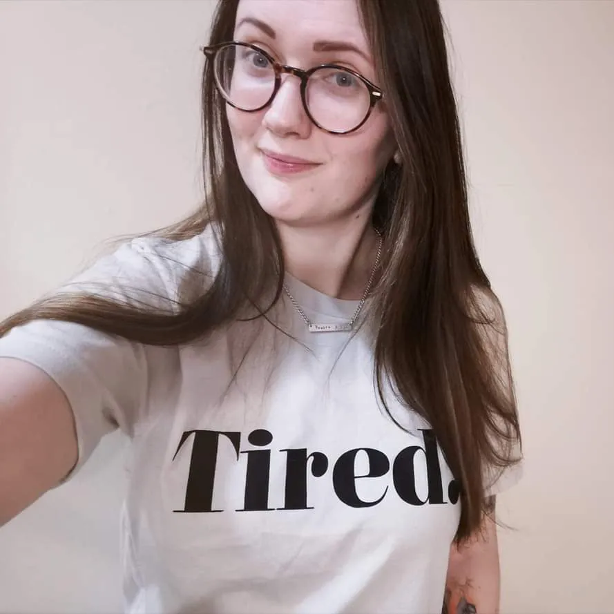 Tired Slogan Ladies Tee / Raglan