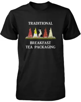 Traditional Breakfast Tea Packaging Funny Design Men's Shirt