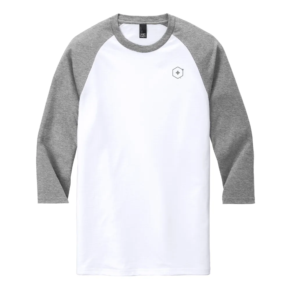 Unisex District Perfect Tri 3/4 Sleeve Raglan