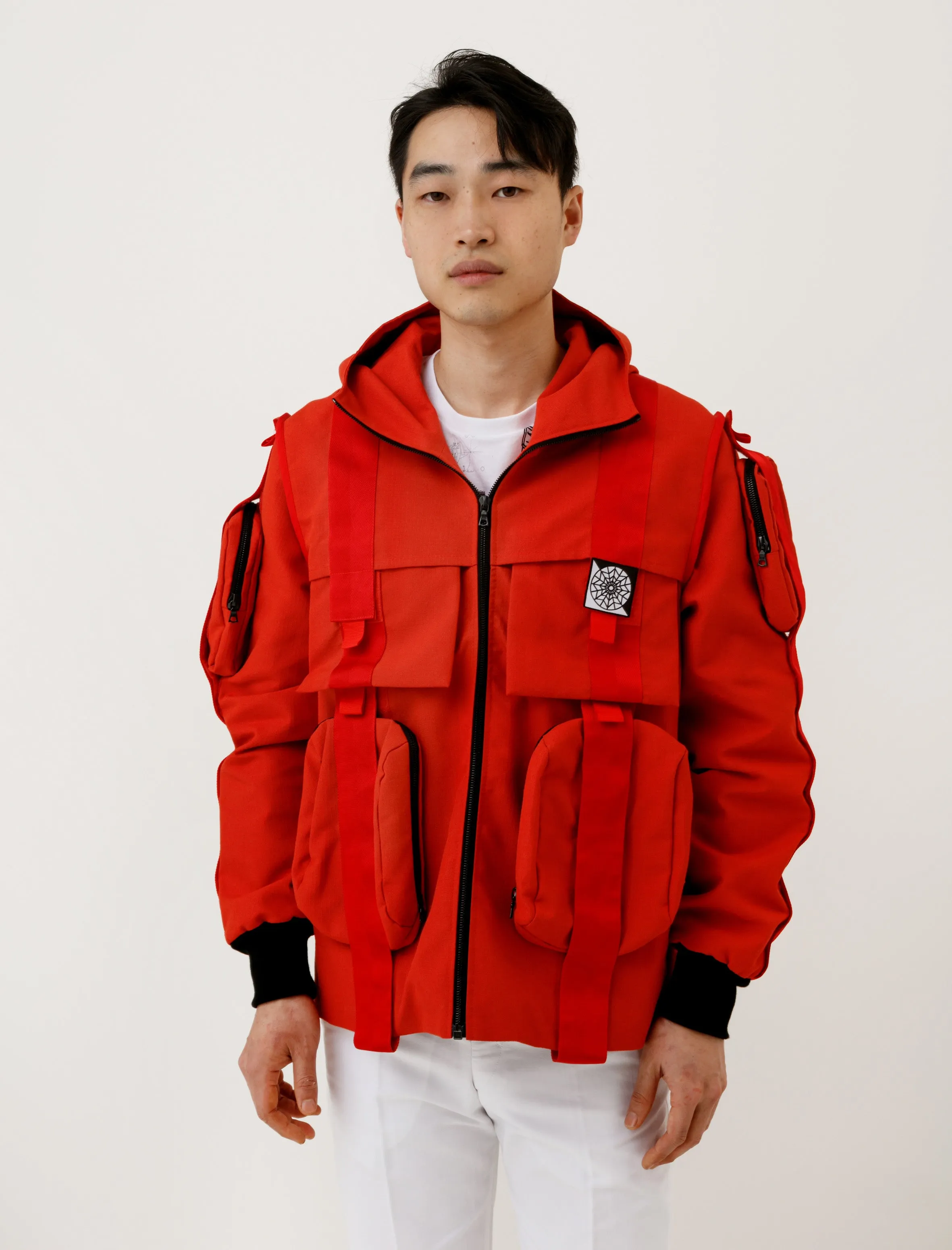 Velcro Anorak Red