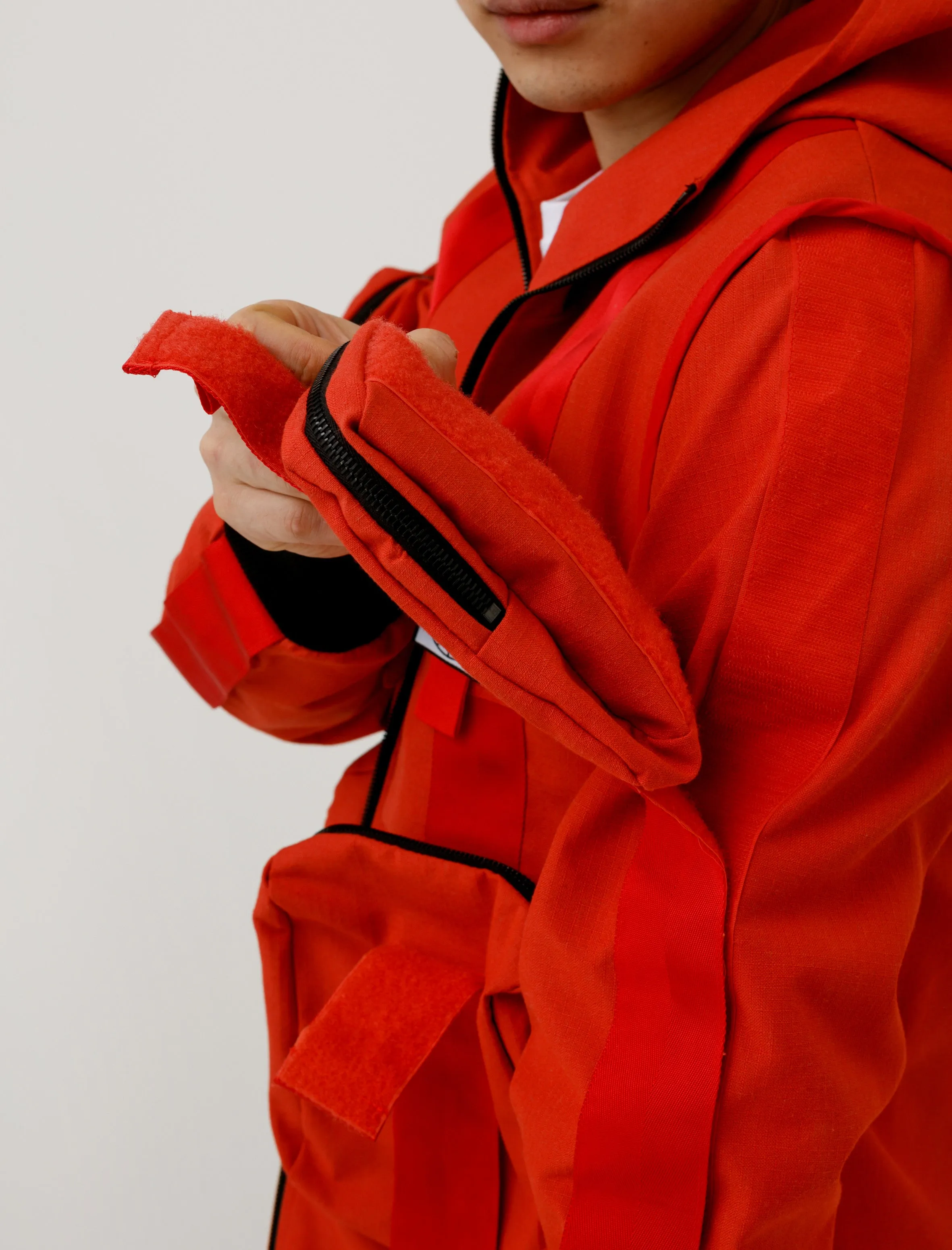 Velcro Anorak Red