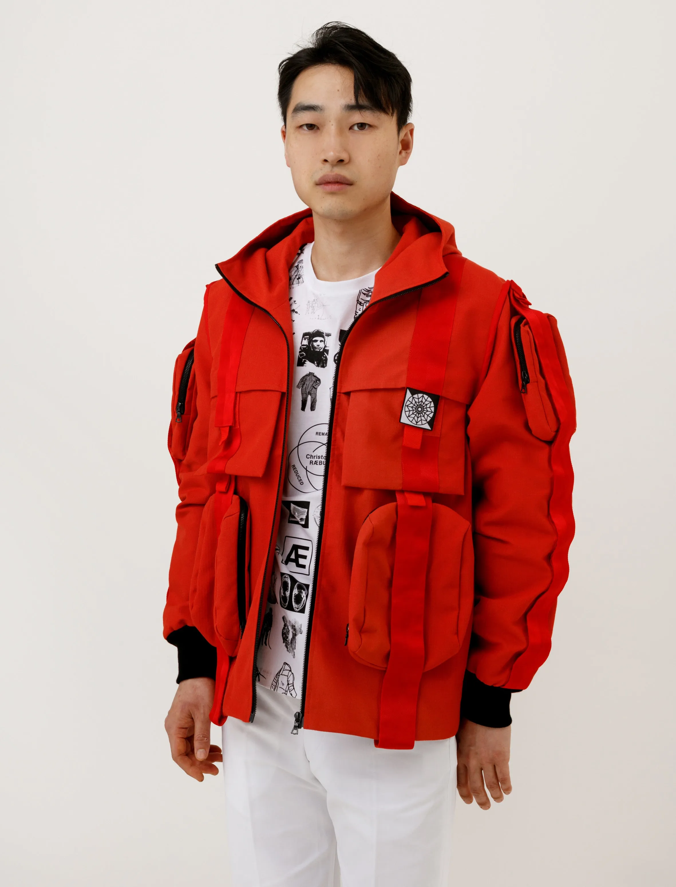 Velcro Anorak Red