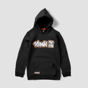 Vermin Logo Pullover Hoodie Black - Kids Unisex