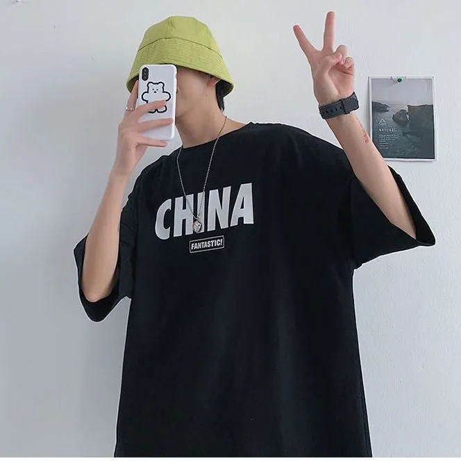 Vintage Graphic Print Unsiex Streetwear casual Style Oversized T-shirt