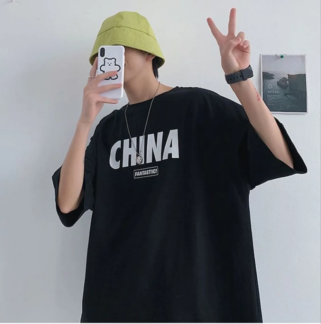 Vintage Graphic Print Unsiex Streetwear casual Style Oversized T-shirt