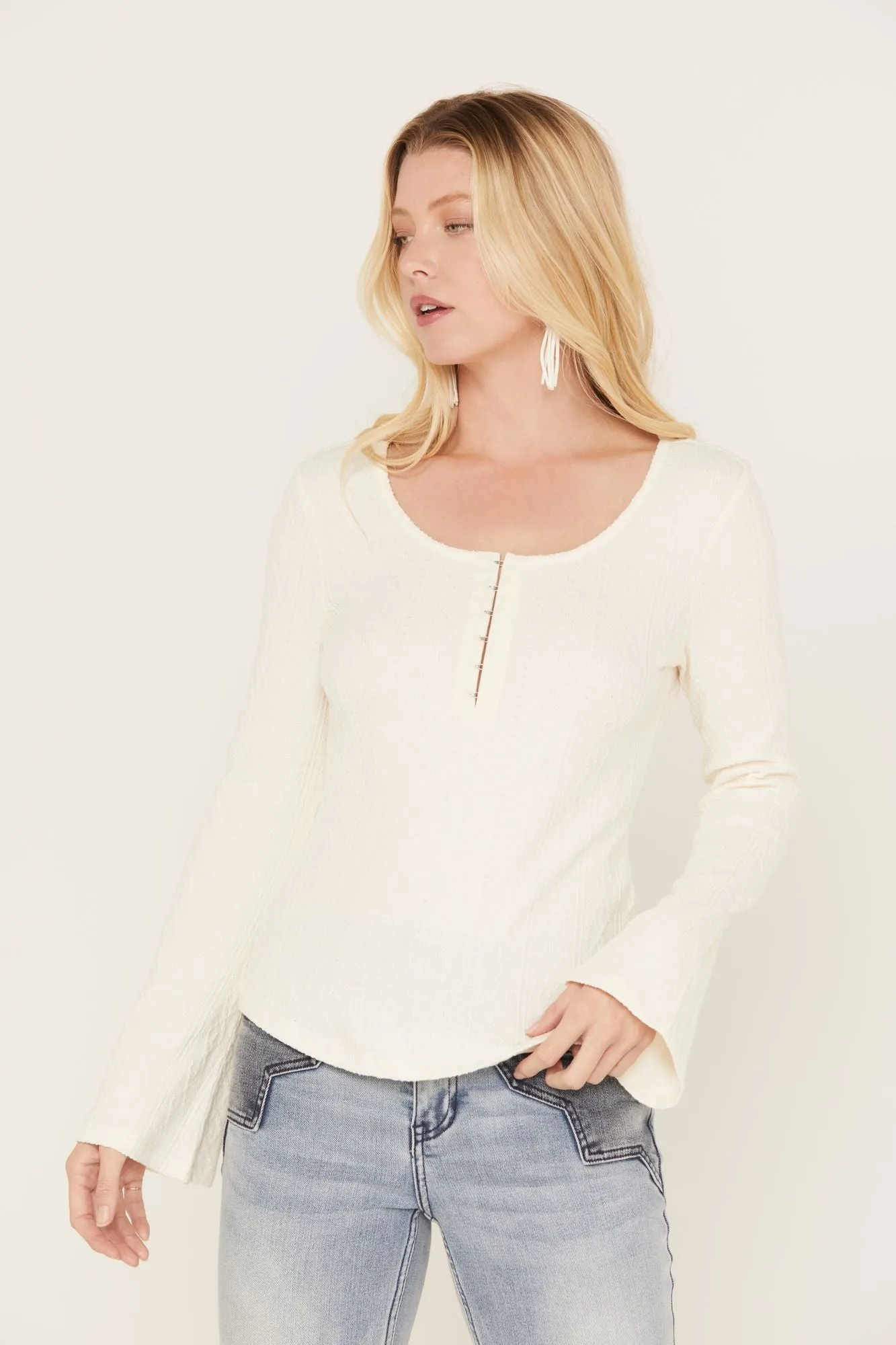 Wade Long Sleeve Henley Top