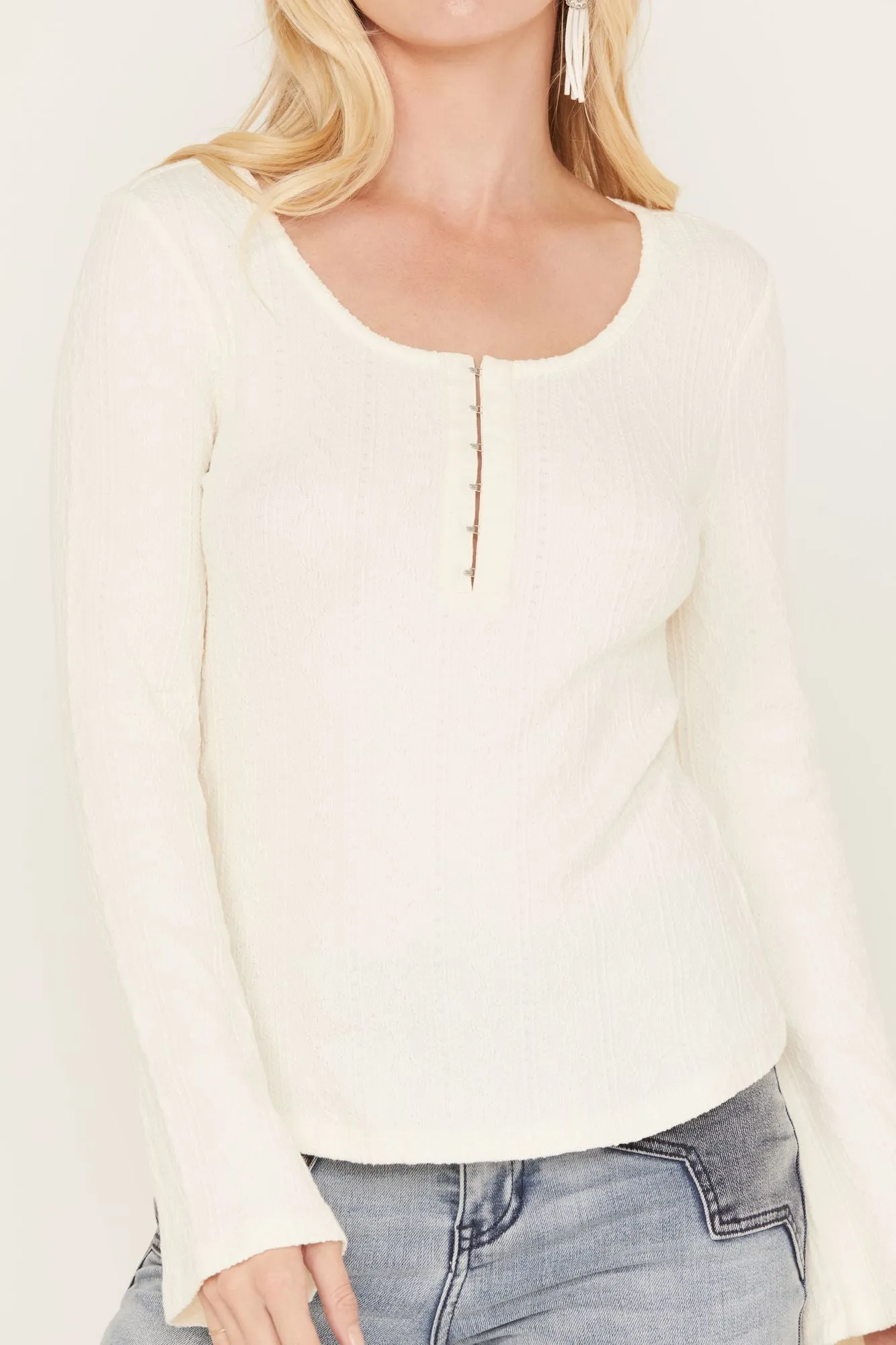 Wade Long Sleeve Henley Top