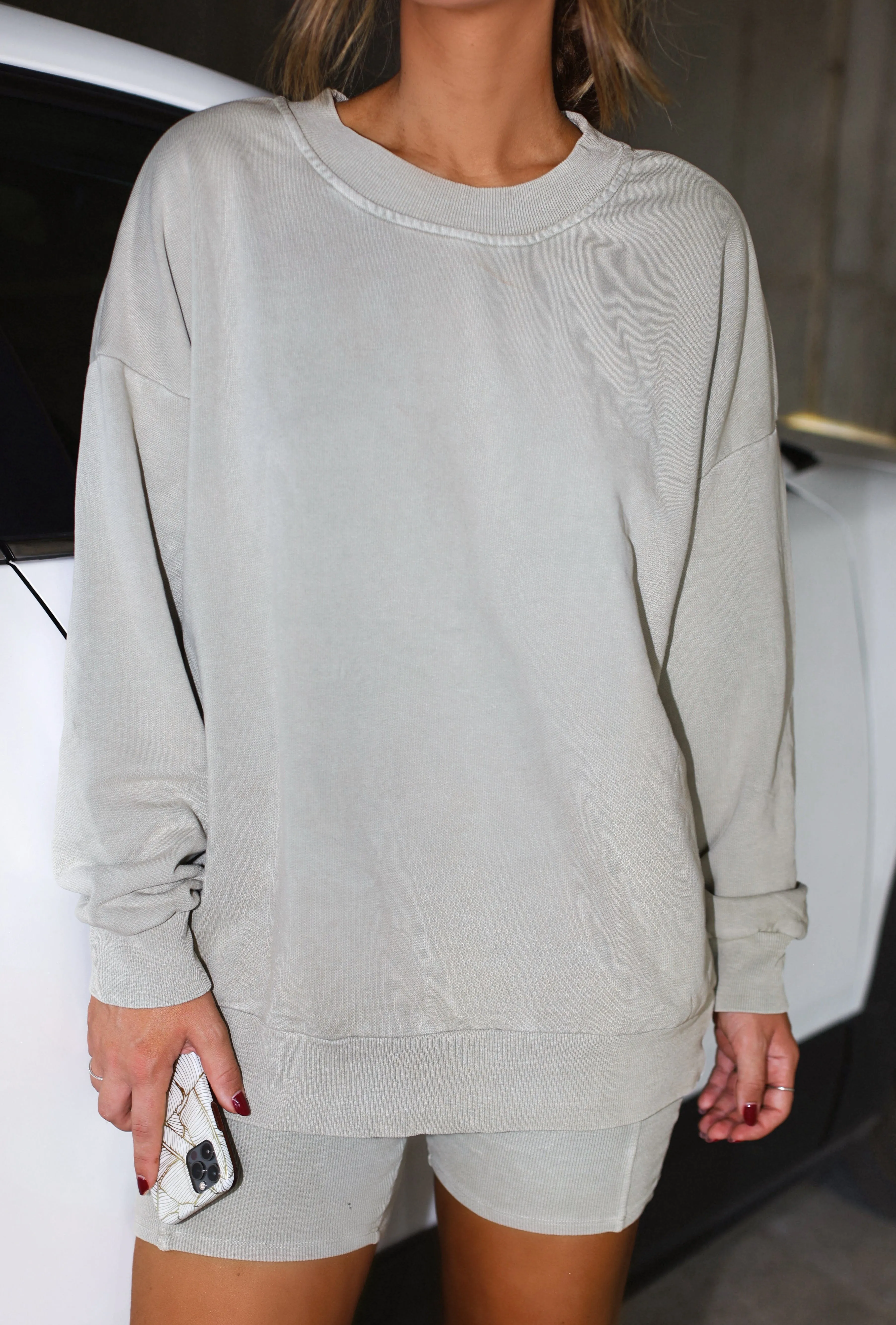 Washed Oversized Pullover