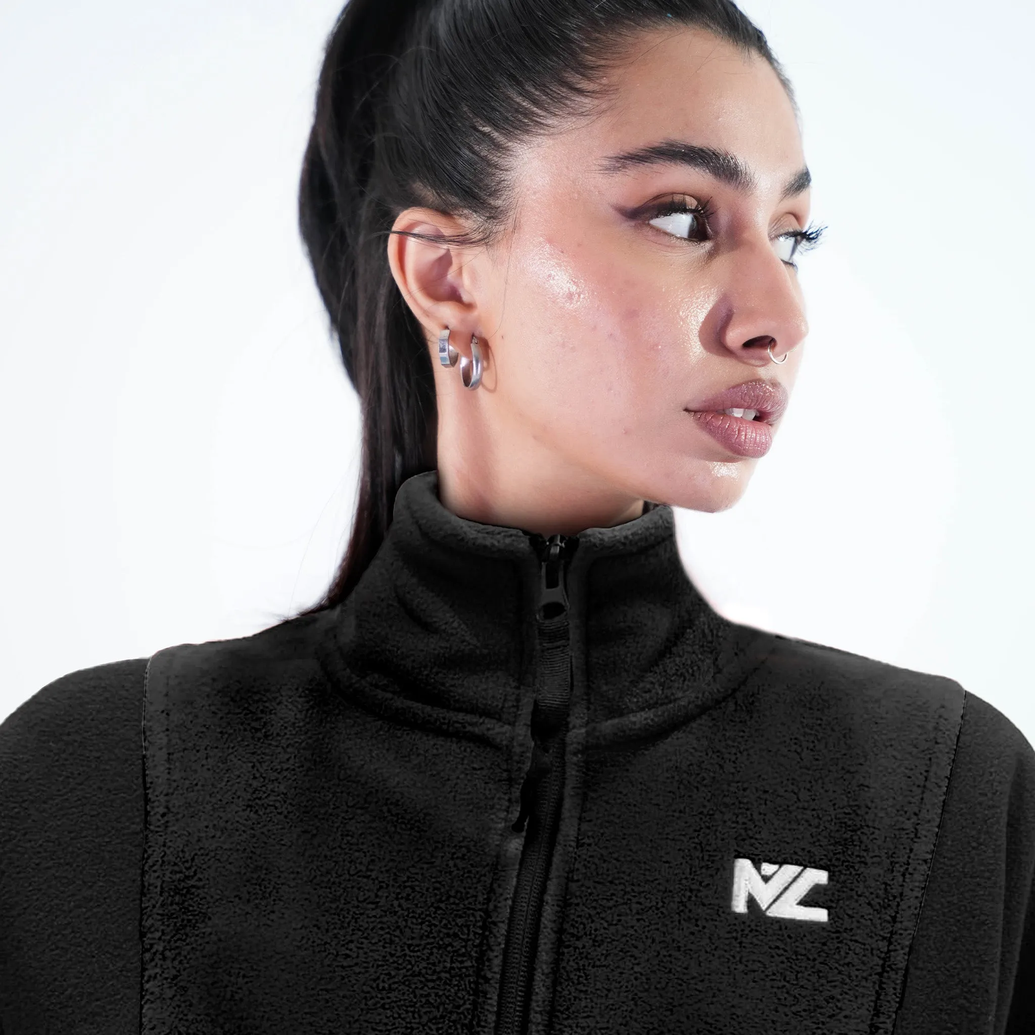 Women Fleece Jacket Black