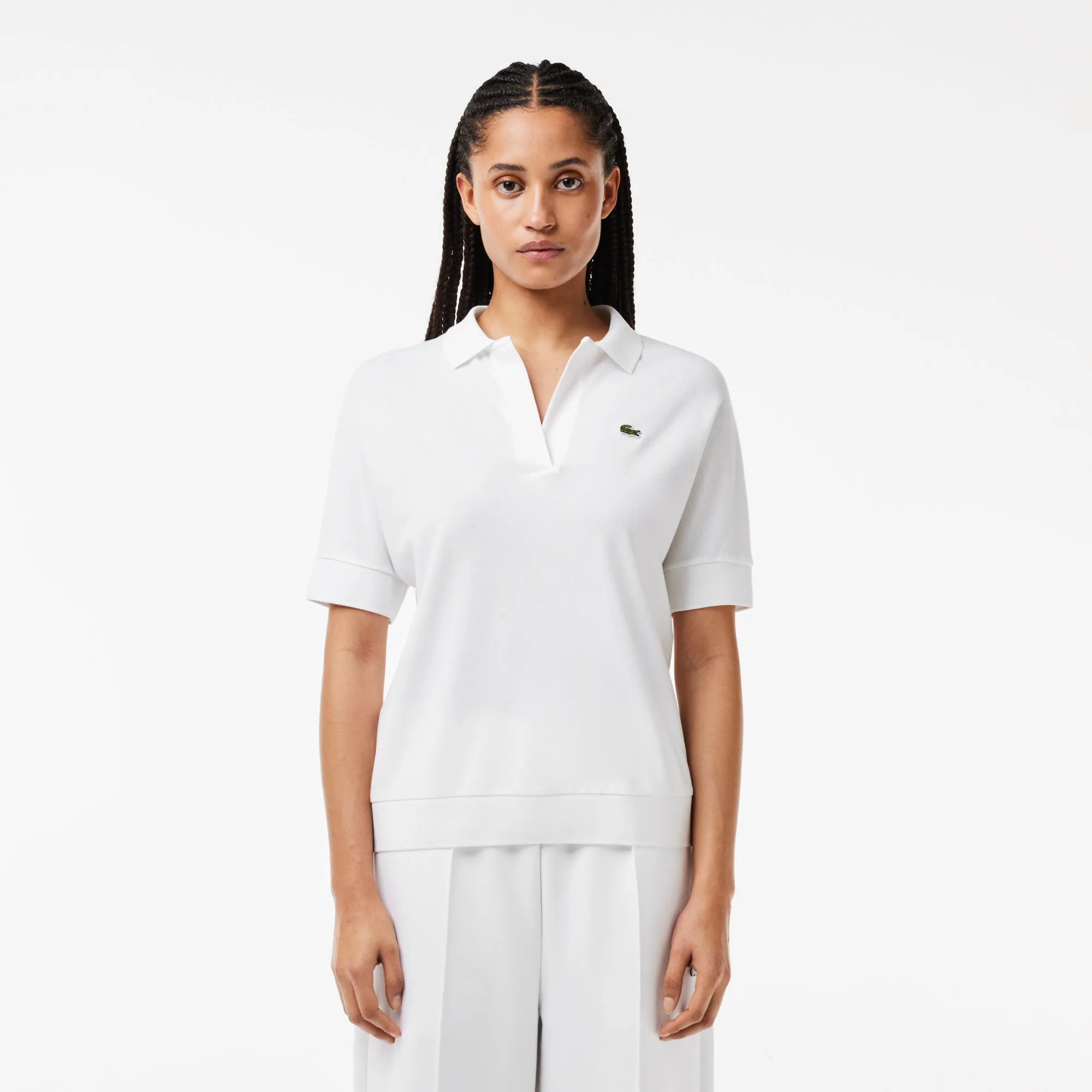 Women's Lacoste Flowy Piqué Polo Shirt