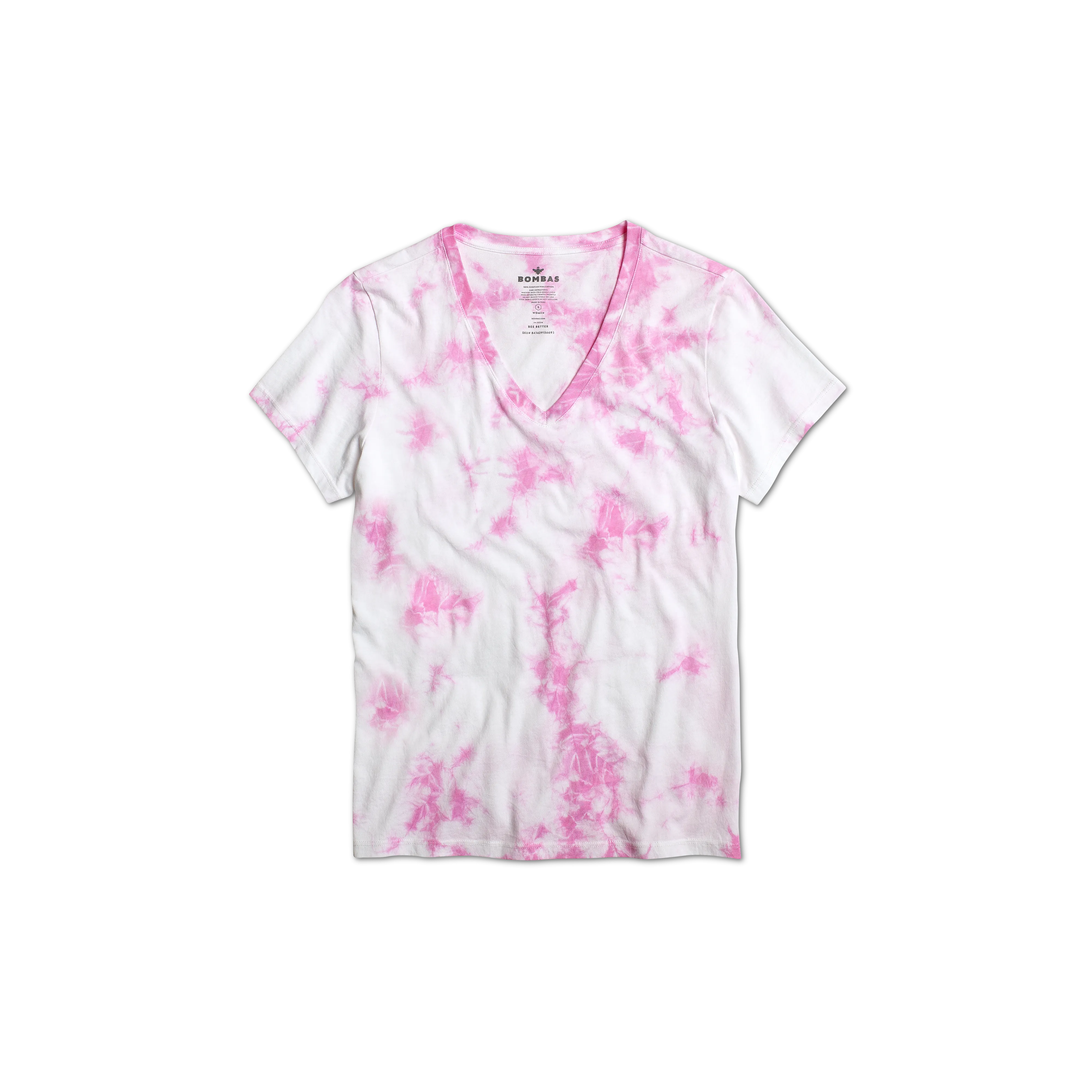 Women's Pima Cotton Tie Dye V-Neck T-Shirt