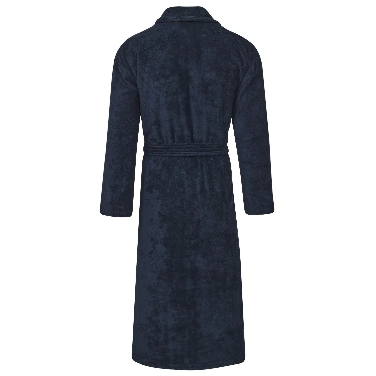 Women's Towelling Cotton Bathrobe - Navy Blue