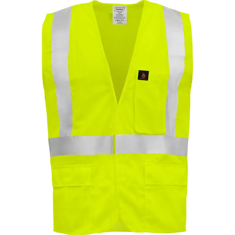 X Style Class 2 Flame Retardant Vest - Zipper Front Closure