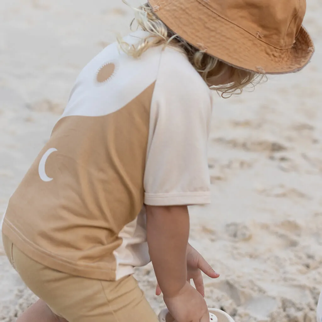 Yin Yang Raglan Tee - Caramel